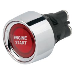 Push Button Starter Switch - Red Illuminated (50A)