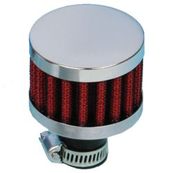 Breather Filter - 13mm Inlet - Chrome