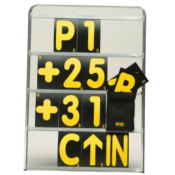 Professional Pit Board 4 row c/w Numbers