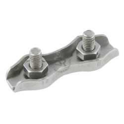 SHAPED CLAMP WITH DOUBLE SCREW