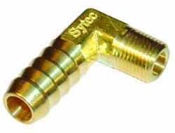 sytec fuel pump 90 degree brass union fitting 90 degree 1 8 nptf 8mm sytfpa9011