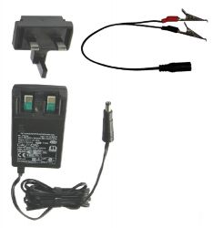Battery Charger c/w connector cable and UK/IRE plug