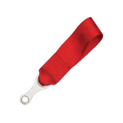 Tow Strap - Sewn Loop 100mm Length - Red