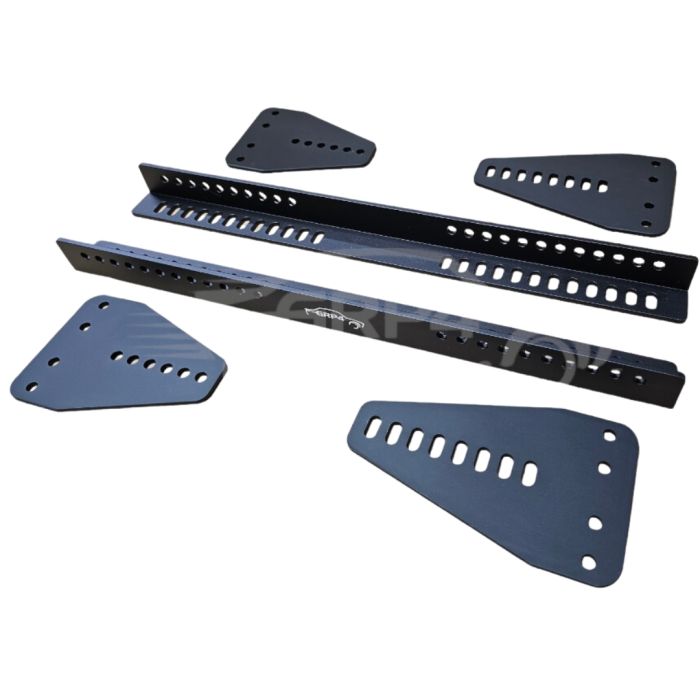 Alloy 3-Piece Side Seat Mounts - Black