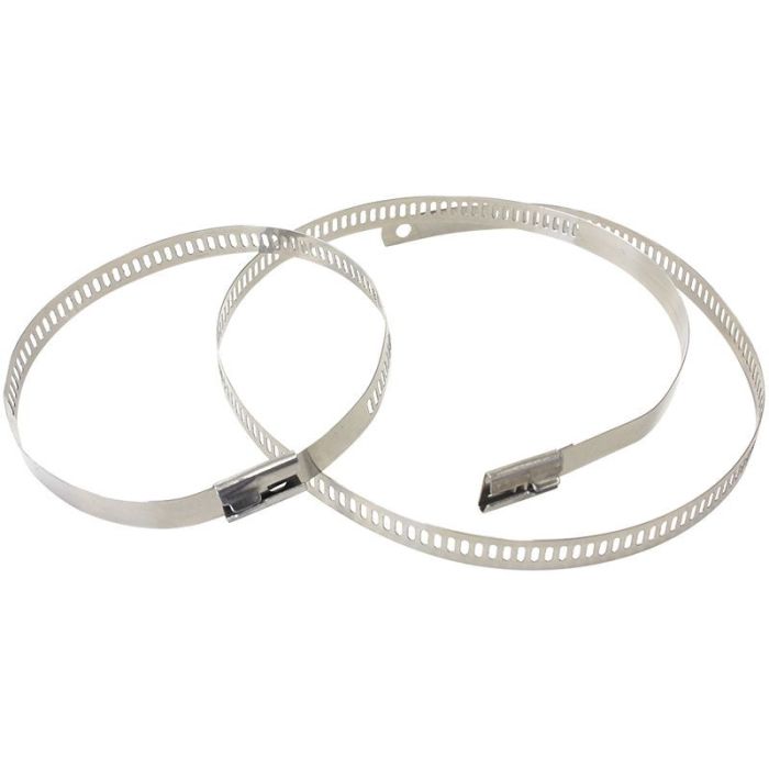 b-g-racing-exhaust-wrap-stainless-steel-snap-lock-ties-18in-pack-of-6