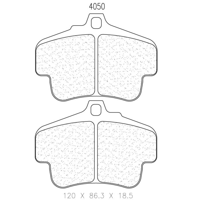 cl brakes 4050t18 5 brake pads clb4050t18 5_c
