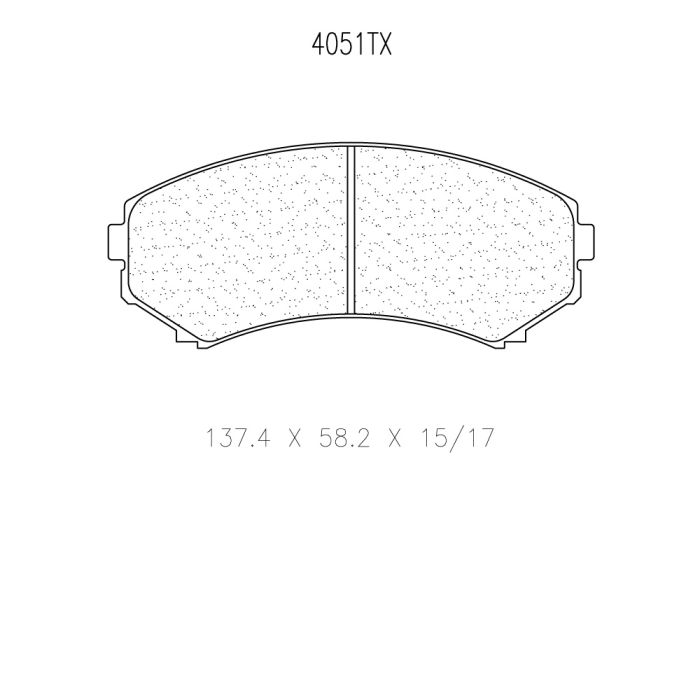 cl brakes 4051t17 brake pads clb4051t17_c