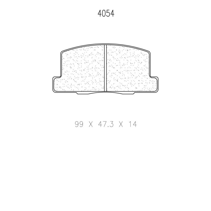 cl brakes 4054 brake pads clb4054_c