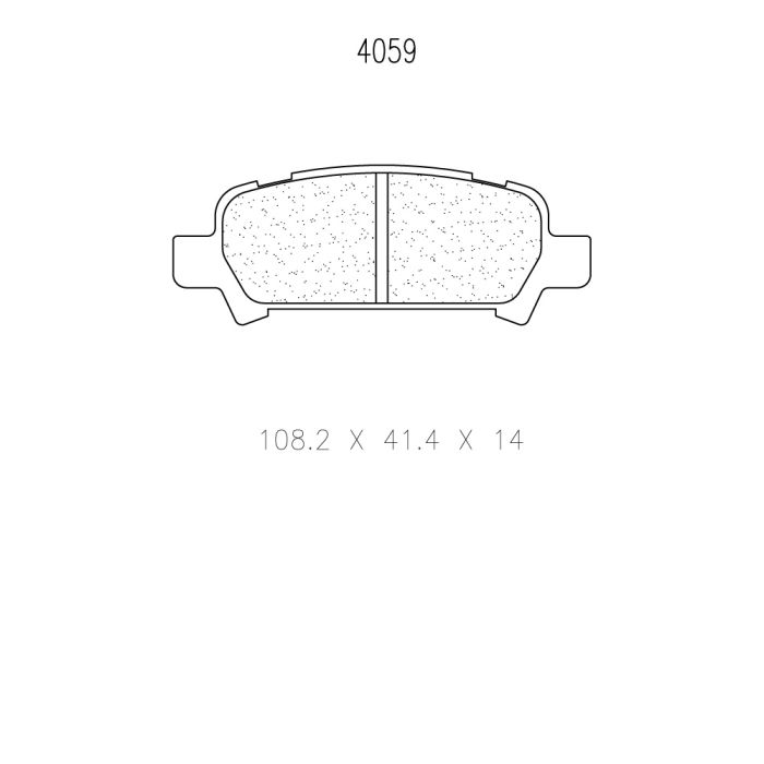 cl brakes 4059 brake pads clb4059_c