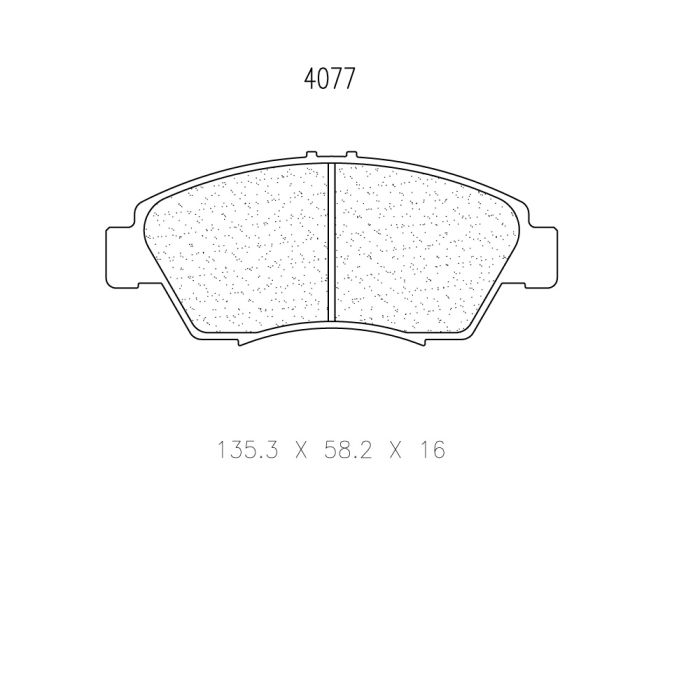 cl brakes 4077 brake pads clb4077_c