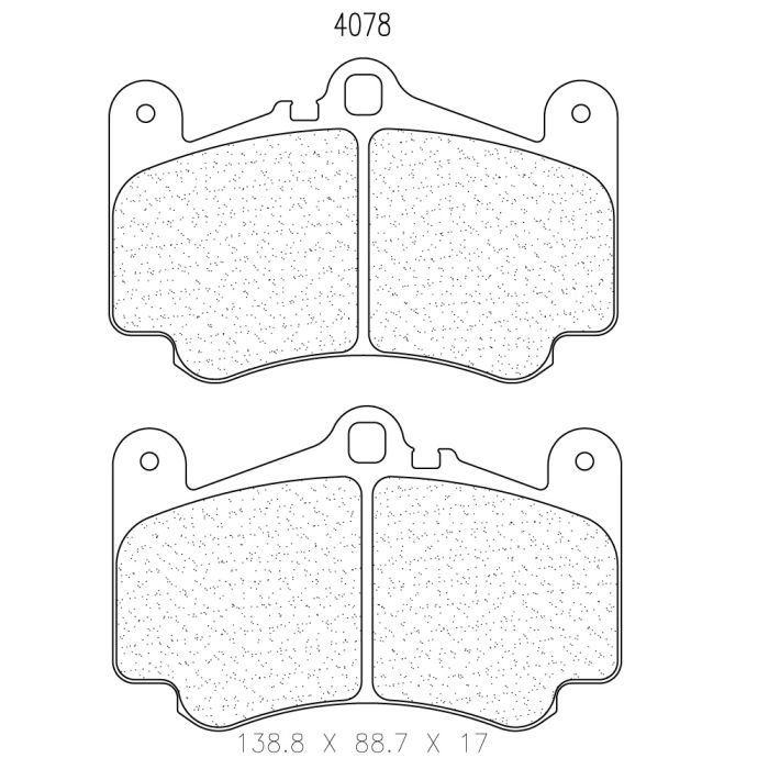 cl brakes 4078 brake pads clb4078_c