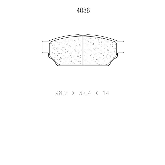cl brakes 4086 brake pads clb4086_c