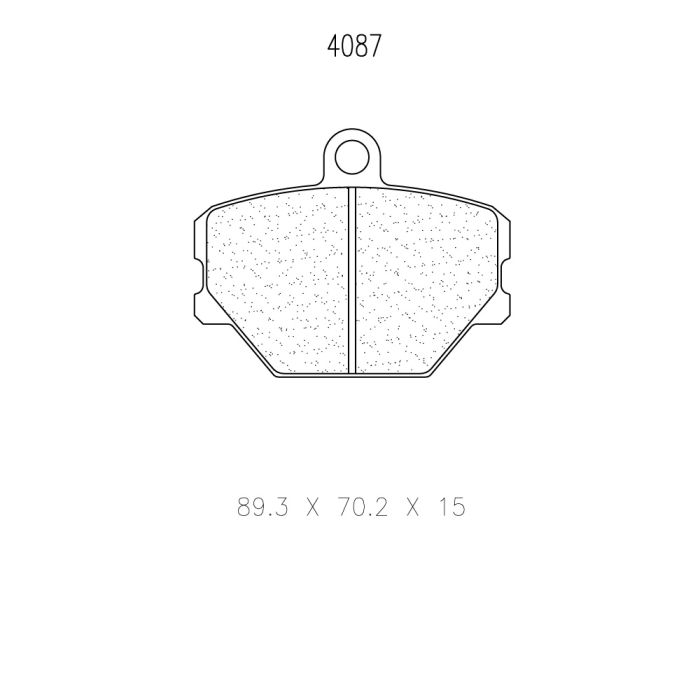 cl brakes 4087 brake pads clb4087_c