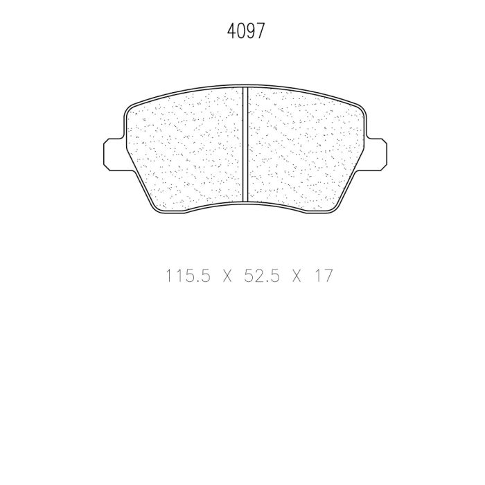 cl brakes 4097 brake pads clb4097_c