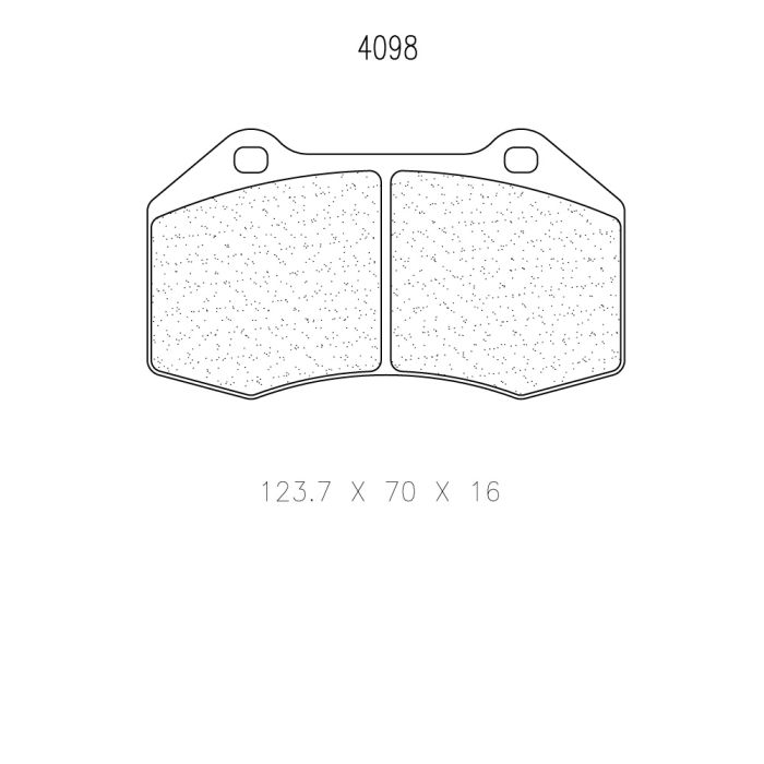 cl brakes 4098 brake pads clb4098_c