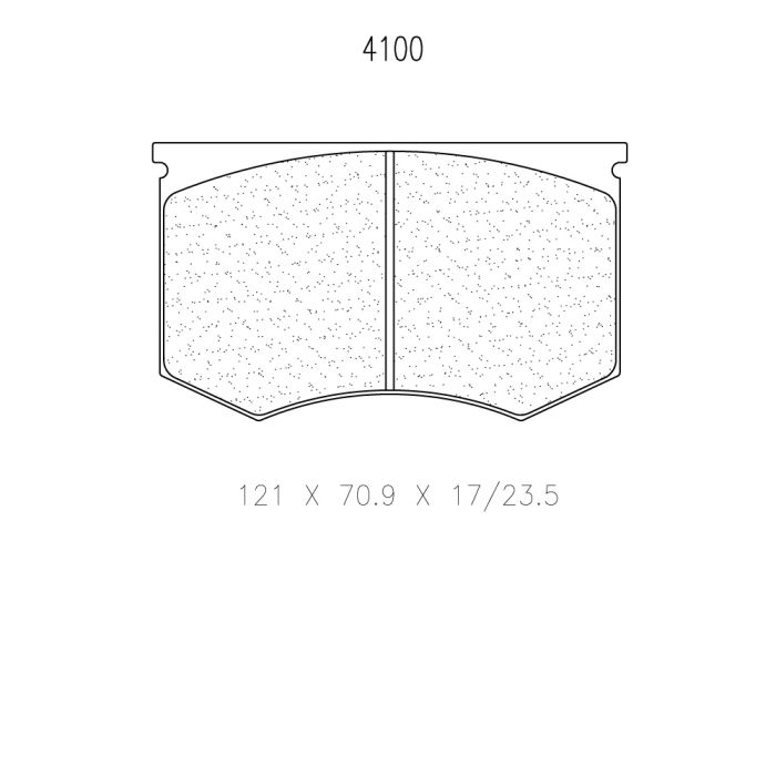 cl brakes 4100t23 5 brake pads clb4100t23 5_c