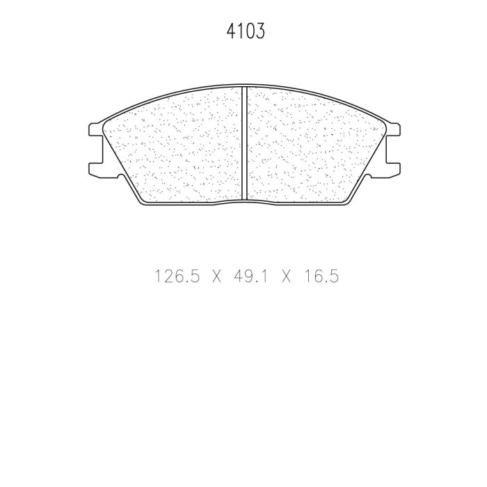cl brakes 4103 brake pads clb4103_c