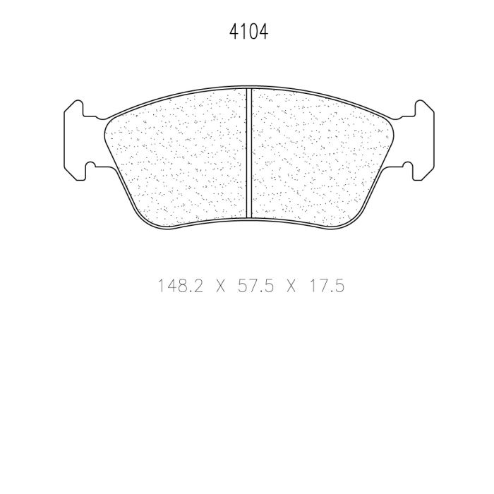 cl brakes 4104 brake pads clb4104_c