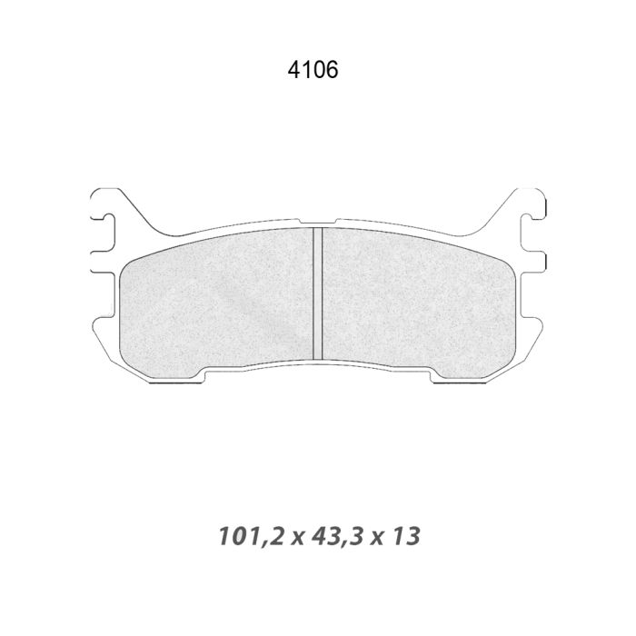 cl brakes 4106 brake pads clb4106_c