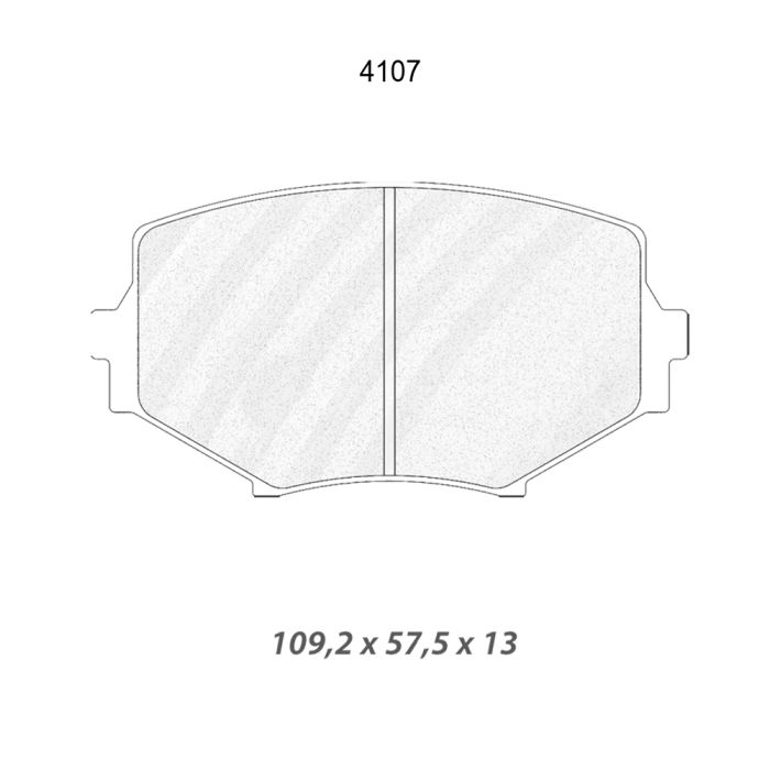 cl brakes 4107 brake pads clb4107_c