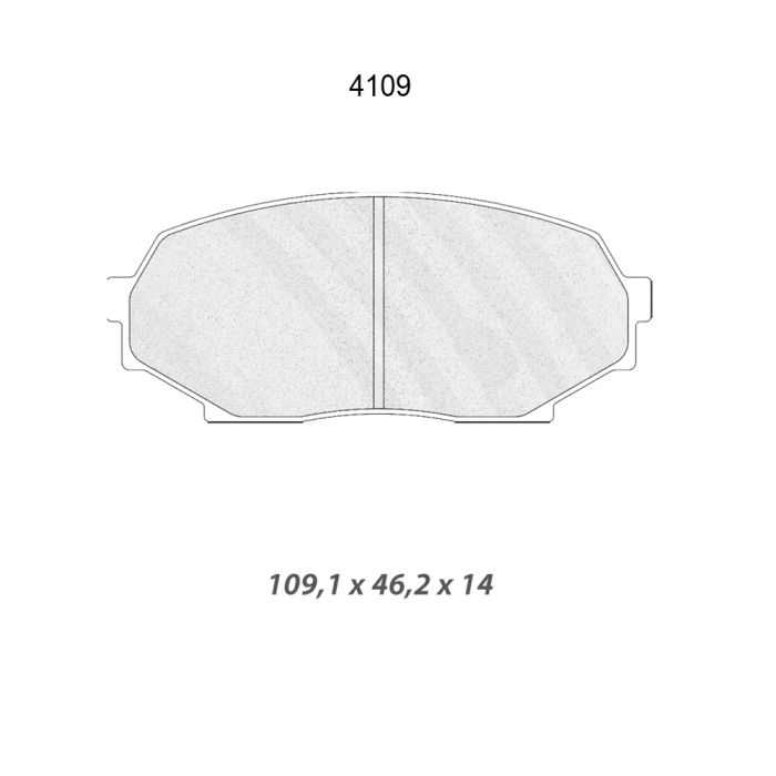 cl brakes 4109 brake pads clb4109_c