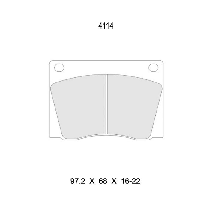 cl brakes 4114t16 brake pads clb4114t16_c