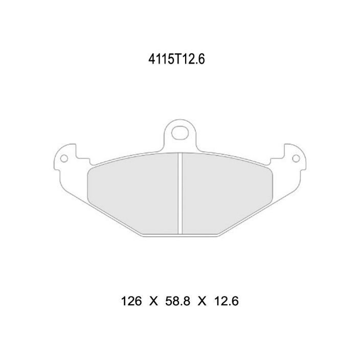 cl brakes 4115t12 6 brake pads clb4115t12 6_c