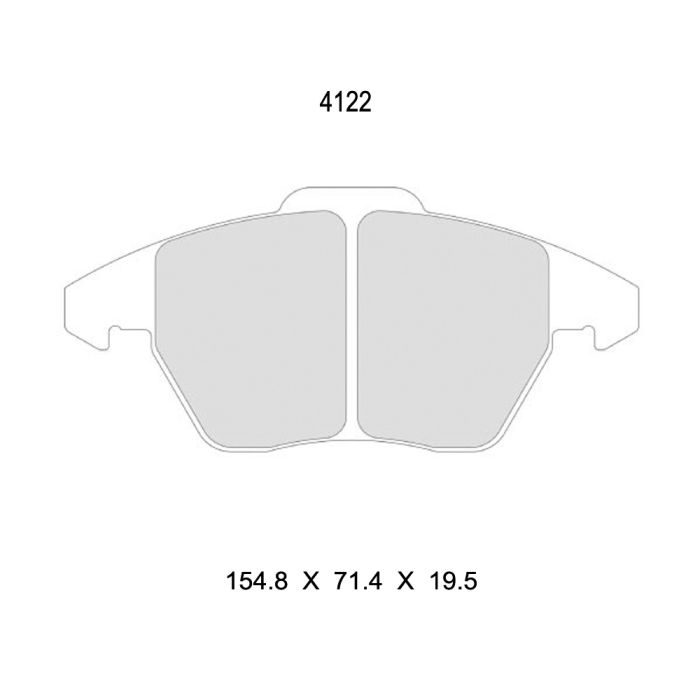 cl brakes 4122 brake pads clb4122_c