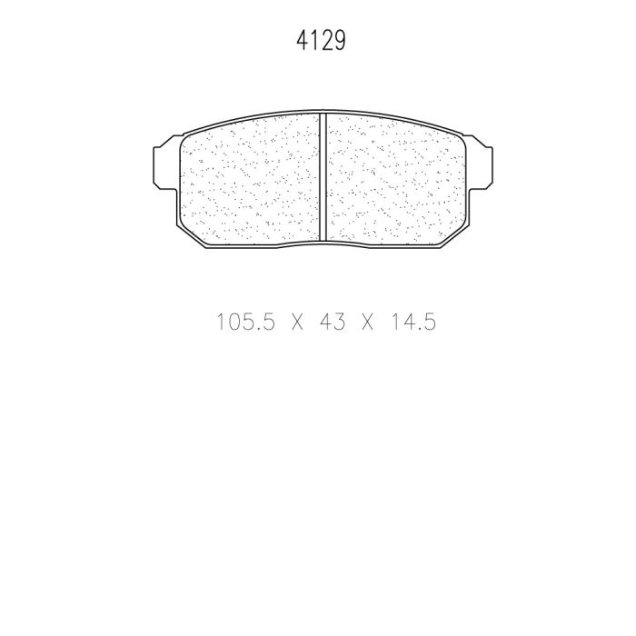 cl brakes 4129 brake pads clb4129_c
