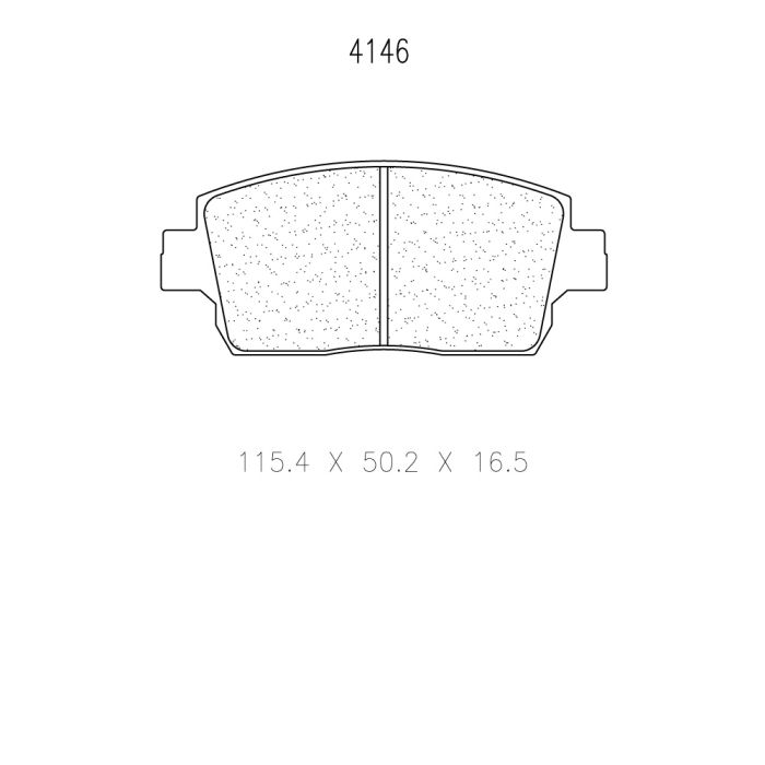 cl brakes 4146 brake pads clb4146_c