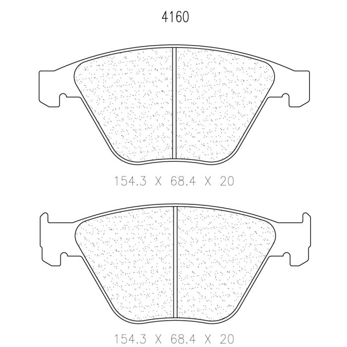 cl brakes 4160 brake pads clb4160_c