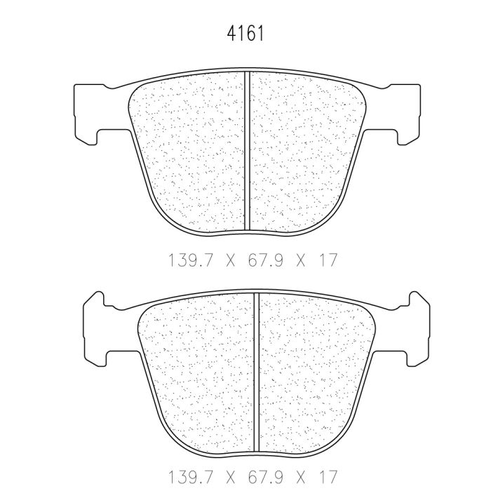 cl brakes 4161 brake pads clb4161_c