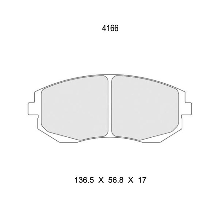 cl brakes 4166 brake pads clb4166_c