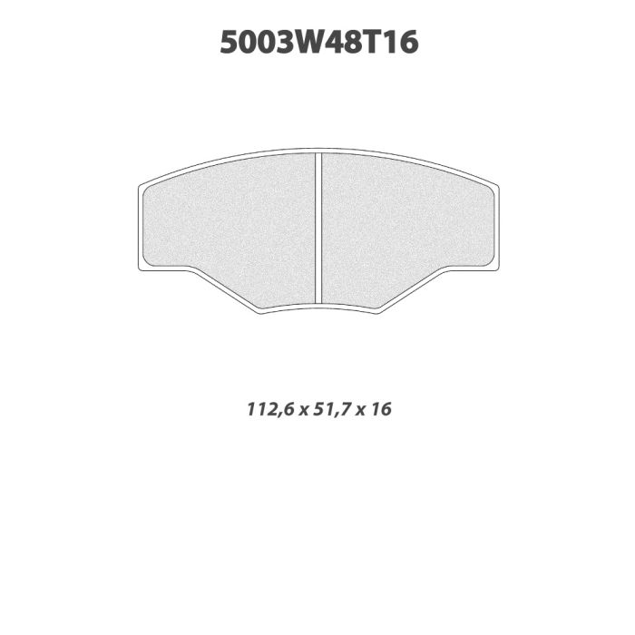cl brakes 5003w48t16 brake pads clb5003w48t16_c