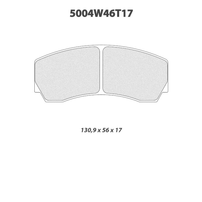 cl brakes 5004w46t17 brake pads clb5004w46t17_c