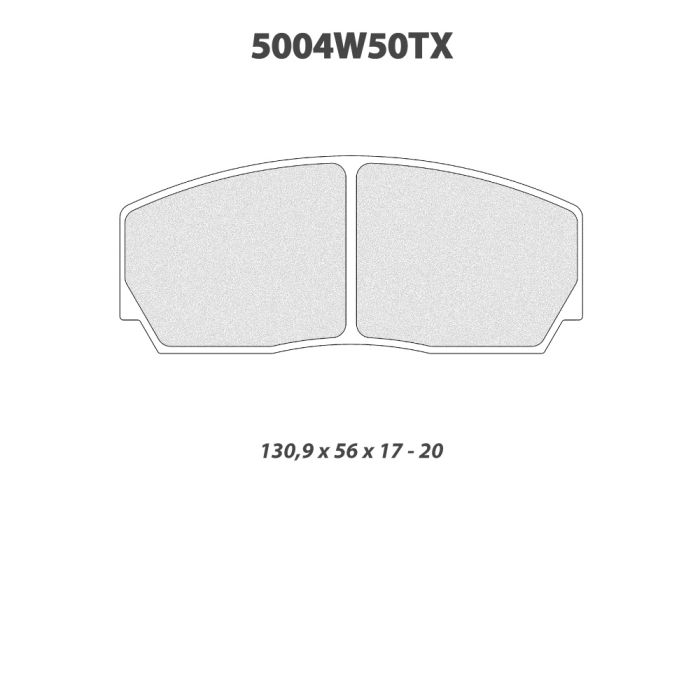 cl brakes 5004w50t17 brake pads clb5004w50t17_c