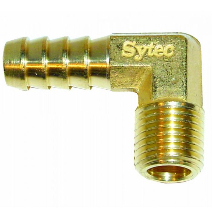 sytec fuel pump 90 degree brass union fitting 90 degree 1 4 npt 8mm sytfpa9021 a