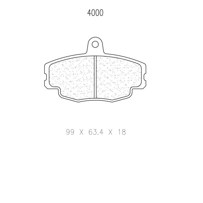 cl brakes 4000 brake pads clb4000_c
