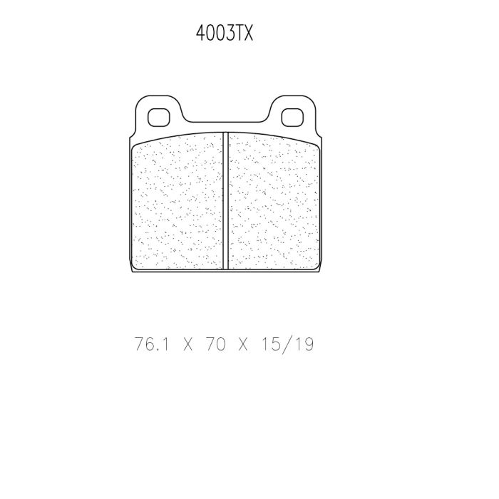 cl brakes 4003t15 brake pads clb4003t15_c