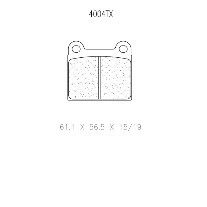 cl brakes 4004t15 brake pads clb4004t15_c