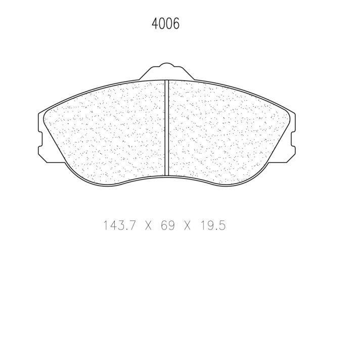 cl brakes 4006 brake pads clb4006_c