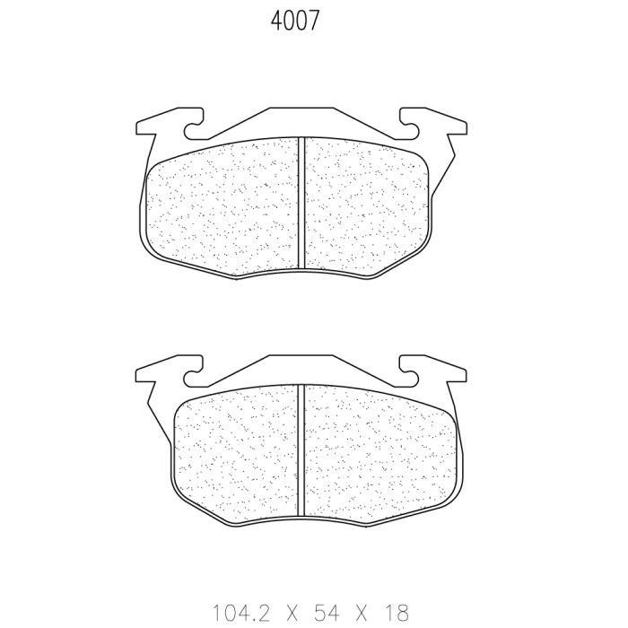 cl brakes 4007 brake pads clb4007_c