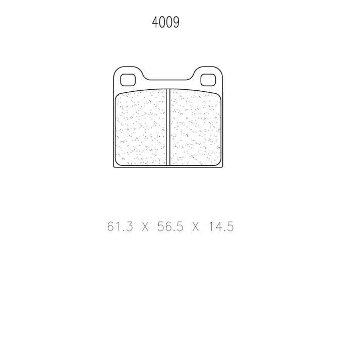 cl brakes 4009t14 brake pads clb4009t14_c