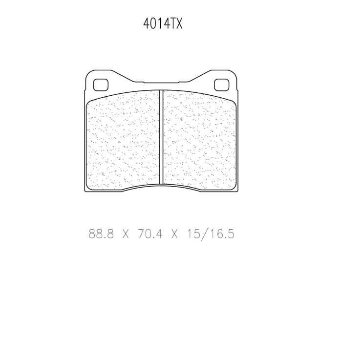 cl brakes 4014t16 5 brake pads clb4014t16 5_c