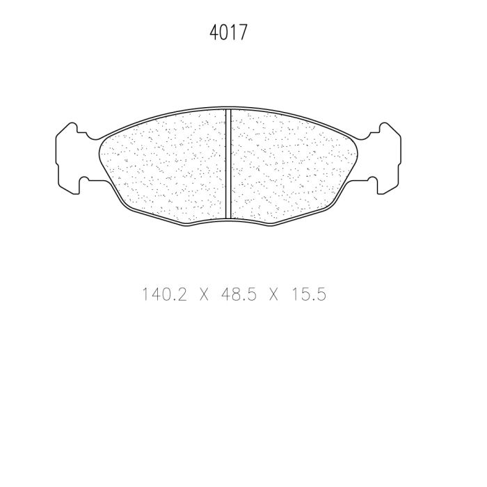 cl brakes 4017 brake pads clb4017_c