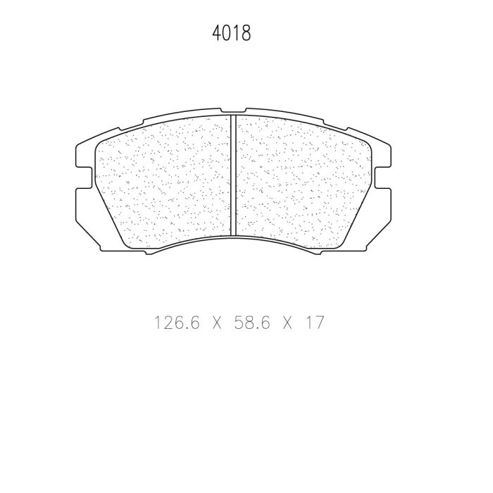 cl brakes 4018 brake pads clb4018_c