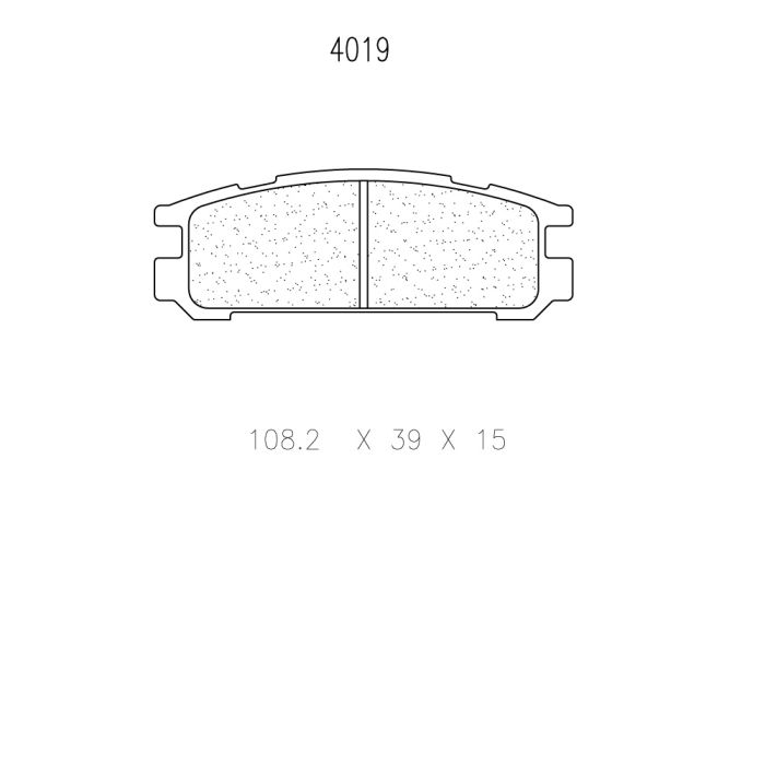 cl brakes 4019 brake pads clb4019_c