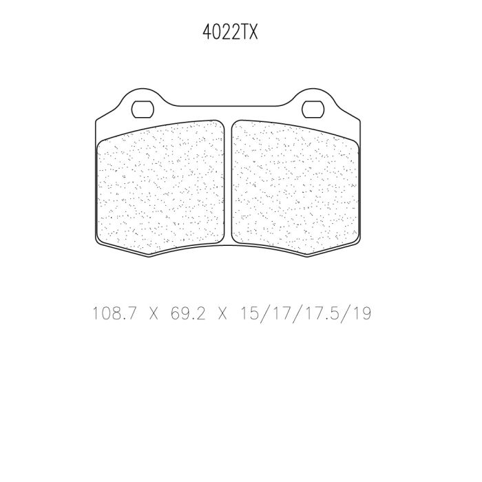cl brakes 4022 brake pads clb4022_c