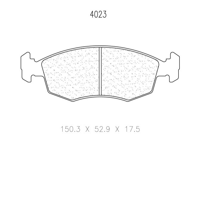 cl brakes 4023 brake pads clb4023_c