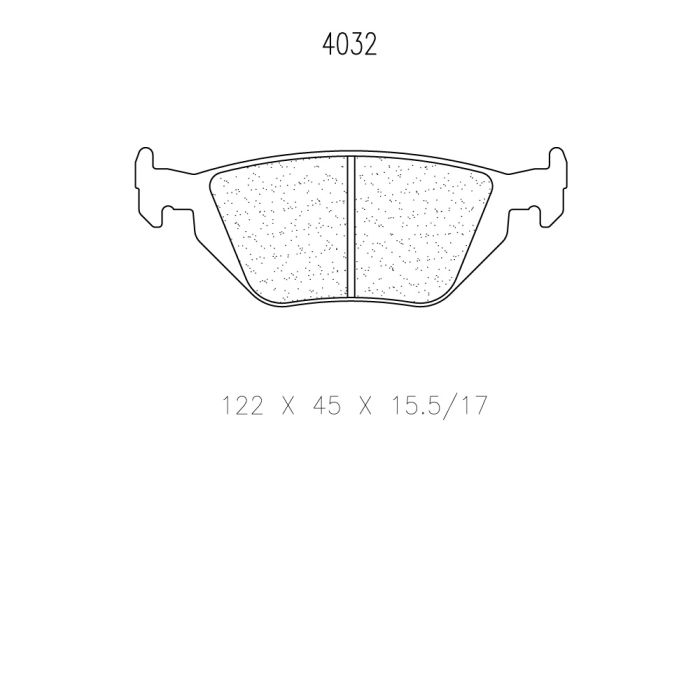 cl brakes 4032t15 brake pads clb4032t15_c